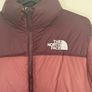 The North Face Puffer Jacket Burgundy Medium Image 2