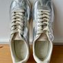 M&S silver leather sneakers, uk4, new Image 6