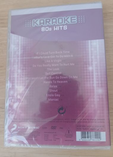 Karaoke 80s Hits DVD - Sealed