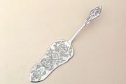 Art nouveau silver plated cake server