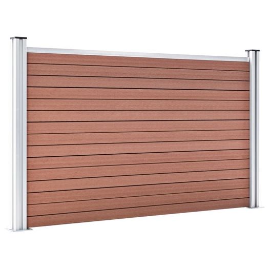 Garden Fence WPC 353x106 cm Brown