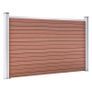 Garden Fence WPC 353x106 cm Brown Image 3