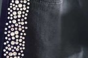 Pour Moi Jet Black Skinny Jeans with Diamante details Sz 14UK - Rrp 50 (BNWT)