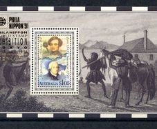 1991 Australia Exploration of Albany Western Australia - Miniature Sheet Overprinted for Tokyo Exhibition - Mint Never Hinged