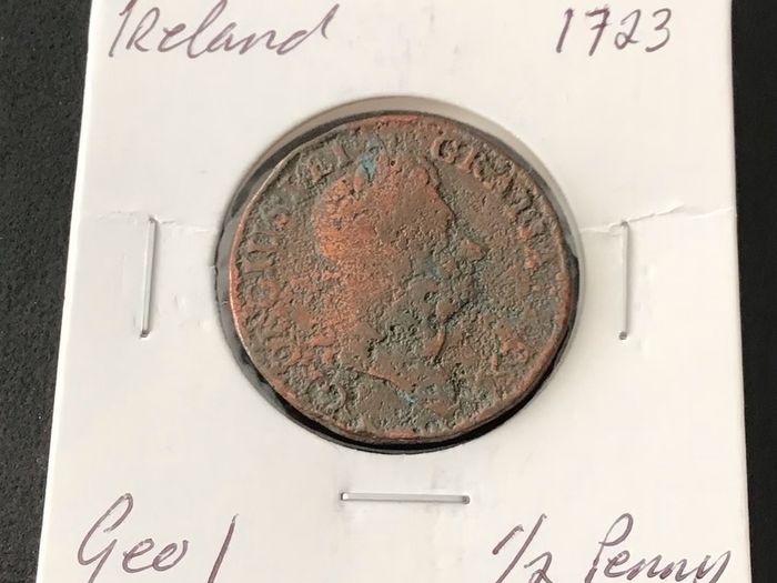 Ireland 1723 Geo I Halfpenny