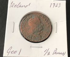 Ireland 1723 Geo I Halfpenny