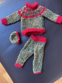 Vintage Hand knit outfit for Action Man figure