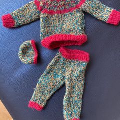 Vintage Hand knit outfit for Action Man figure