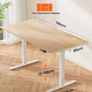 Electric Standing Desk Height Adjustable 160 x 80cm Sit Stand with 4 Memory Smart Pannel Home Office Splice Board Image 6