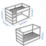 IKEA's child's reversible bed, white/pine - KURA Image 3