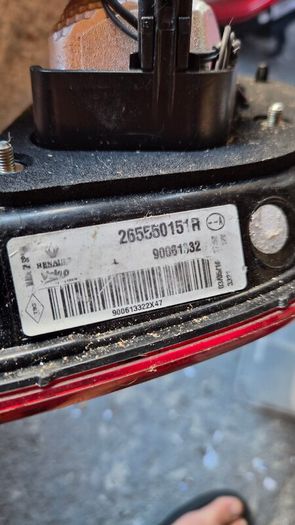 Renault Megane IV Estate 2016-2022 Left Inner Tail Light OEM 265550151R
