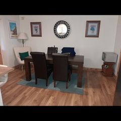dark wood dining table