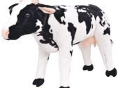 Standing Plush Toy Cow Black and White XXL