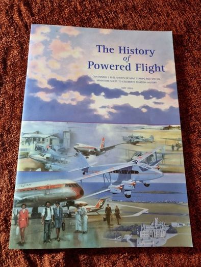 The History of Powered Flight stamp book