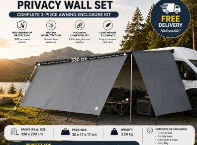 Campervan & Motorhome Awning Privacy  330 x 200 cm