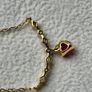 9CT gold ruby necklace Image 5