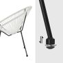 _Garden Furniture Set 3 Piece Garden Furniture Set Poly Rattan Lounge Set Glass Top Table 2 Chairs Indoor Outdoor Image 4