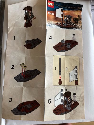 Lego Captain Jack Sparrow Minifigure