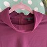 COS Colour-Block Long Sleeve Top - Burgundy & Pink - Size EUR 38 Image 3