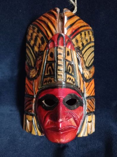 Tribal mask, wooden mask,