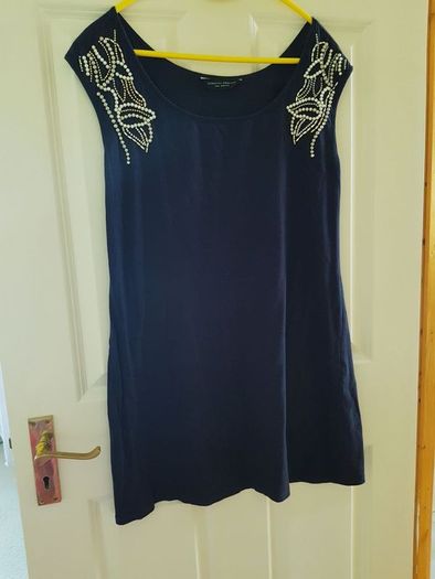 Dorothy Perkins Navy Dress - Size 14