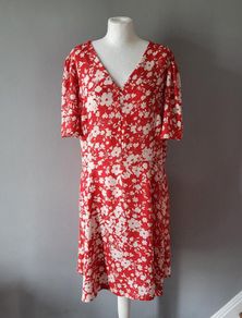 F&F red & white dress, Size 20
