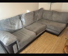 grey comfy sofa