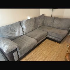 grey comfy sofa