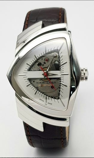 An Automatic Hamilton Ventura WATCH (The Ventura was famously worn by Elvis Presley).