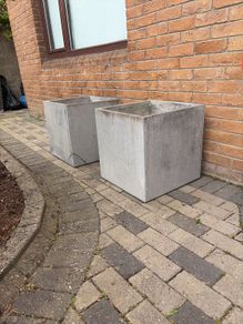 Concrete Planters x 2