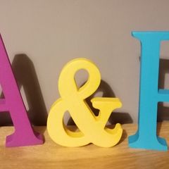 Wooden letters