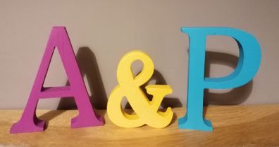 Wooden letters