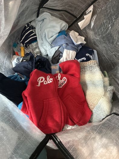 Three bags of baby boy clothes of MIXED SIZES