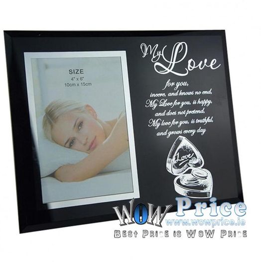 24544 Glass Photo Frame MY LOVE