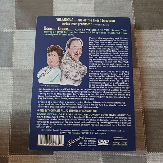 Car 54, Where Are You? The Complete Second Season DVD
