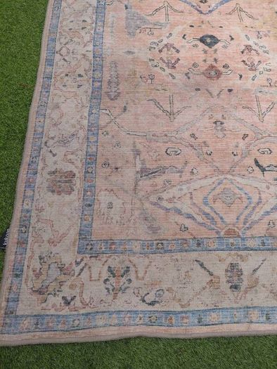 Soft Washable Multicolour Vintage Rug - Amelia. 160cm x 230cm,