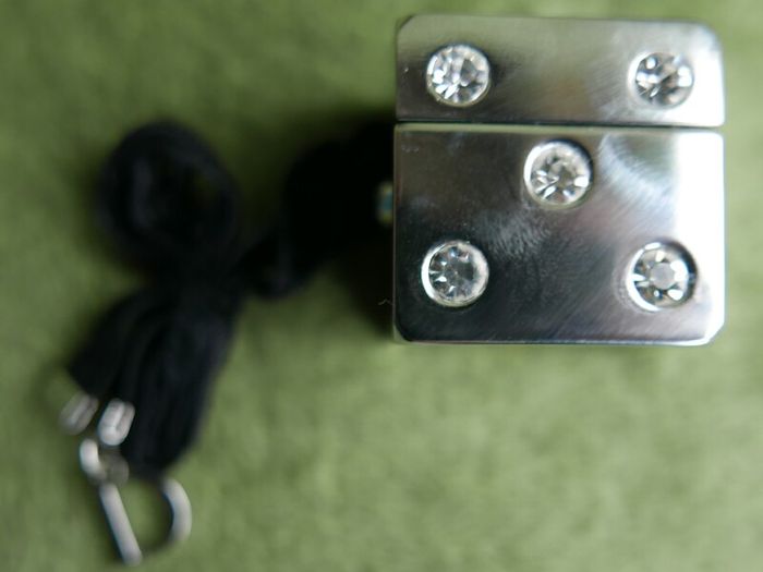 Christian Dior Play Swarovski Diamond Cube Lip Gloss Charm and CHRISTIAN DIOR Lucky Star makeup hand mirror compact brush
