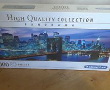 Clementoni 1000 Piece Panorama Puzzle New York Brooklyn Bridge Skyline Sealed NEW