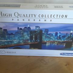 Clementoni 1000 Piece Panorama Puzzle New York Brooklyn Bridge Skyline Sealed NEW