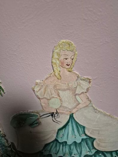 Barbola Vintage Art Deco firescreen