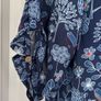 Mantaray Blue Floral Print Blouse Size 20 Image 5
