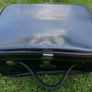 Vintage 1900S Black Textured faux-leather Revelation Train Vanity Case Image 10