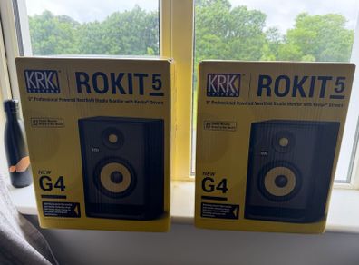 Pair of KRK Rokit 5 G4 Studio Monitors