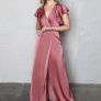 Folkster Marsala Della Satin Gown Image 5