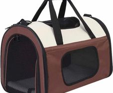 Pet Carrier, Airline Approved Dog Carrier, Small Medium Cat Carrier, Portable Breathable Pet Travel Carrier, Collapsible Soft-Sided Mesh Puppy Carrier for Small Medium Dogs (MULTIPLE COLOURS/SIZES)