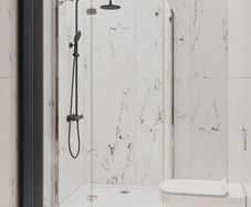 Sara vertical aluminium flat panels Anthracite/white 1800x280
