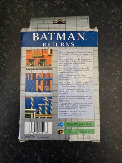 Batman Returns Sega Game Gear CIB