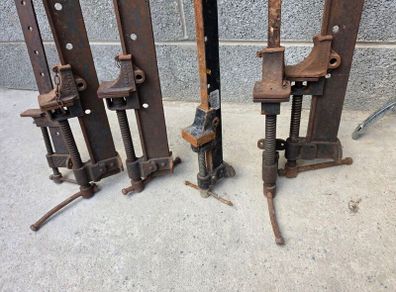 6X Vintage Sash Clamps Cramps Woodwork Tools Record Woden etc Made in England
