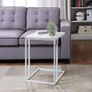 C Shaped End Table,Small Side Table, Couch Side Table for Living Room,Sofa,Couch Bedroom, White (FREE SHIPPING) Image 3