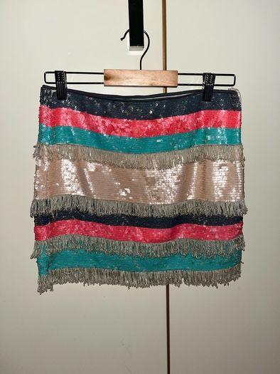 Zara sequin skirt size S